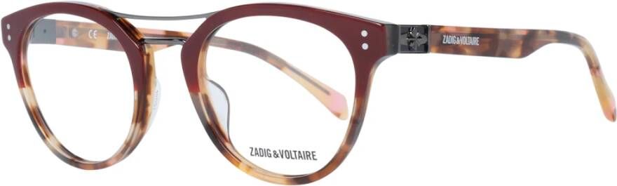 Zadig & Voltaire Rode Ovale Dames Optische Brillen Red Dames