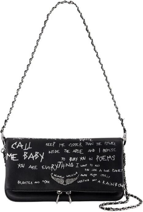Zadig & Voltaire Graffiti Crossbody Tas Zwart Leer Black Dames - Foto 4