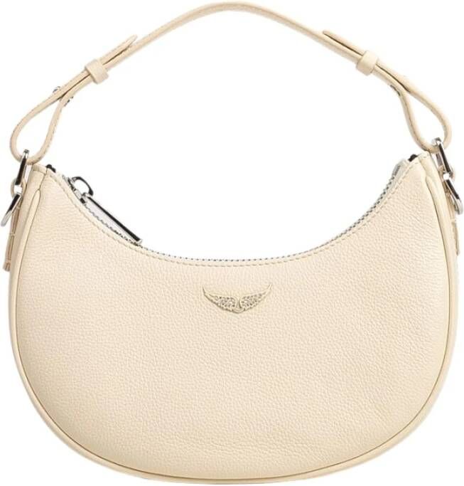 Zadig & Voltaire Hobo bags Moonrock Grained Leather in crème