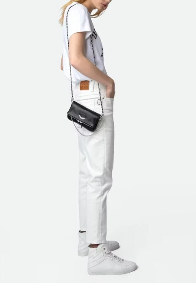 Zadig & Voltaire Iconische Rock Nano Clutch Tas in Zwart Black Dames - Foto 4