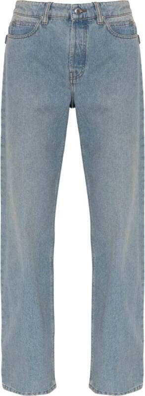 Zadig & Voltaire Lichtblauwe Flared Jeans met Zichtbare Achtersteek en Metalen Bandjes Blue Dames