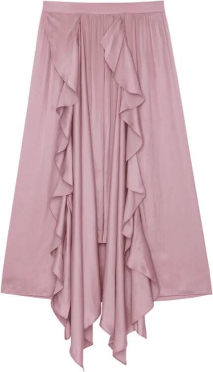 Zadig & Voltaire Midi Skirts Roze Dames
