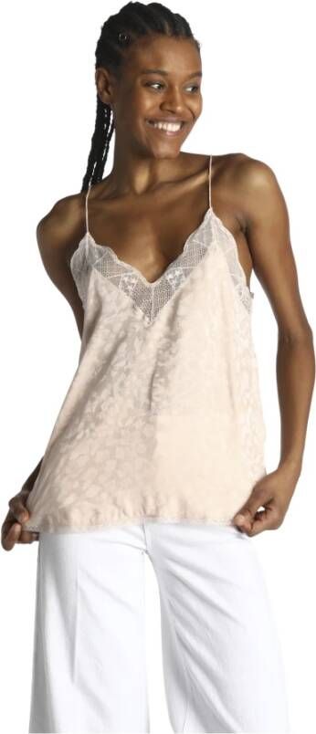 Zadig & Voltaire Mouwloos topje Beige Dames