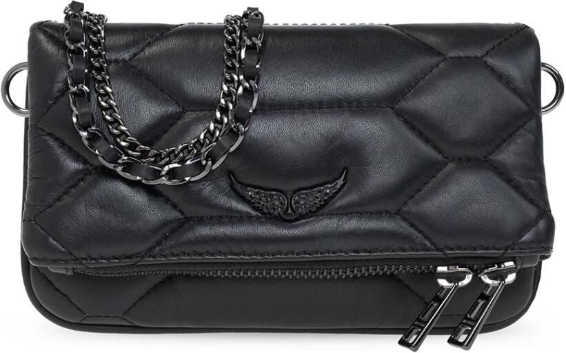 Zadig & Voltaire Rock Nano Gestepte Schoudertas Black Dames - Foto 7