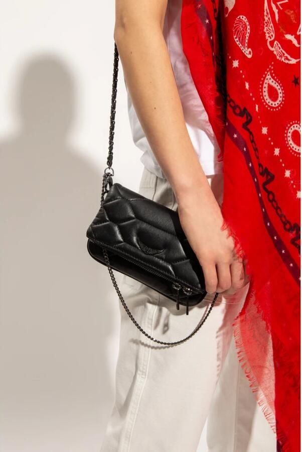Zadig & Voltaire Rock Nano Gestepte Schoudertas Black Dames - Foto 6