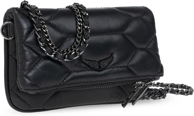Zadig & Voltaire Rock Nano Gestepte Schoudertas Black Dames - Foto 8