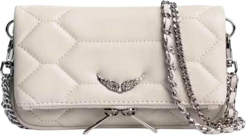 Zadig & Voltaire Rock Nano Tassen met Zilveren Hardware Beige Dames - Foto 14