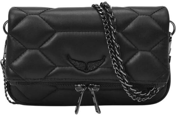 Zadig & Voltaire Rock Nano Gestepte Schoudertas Black Dames - Foto 10