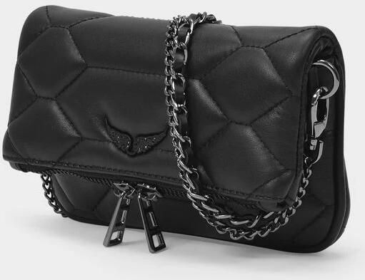 Zadig & Voltaire Rock Nano Gestepte Schoudertas Black Dames - Foto 11