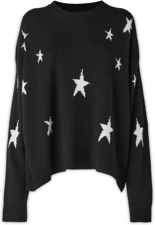 Zadig & Voltaire Ronde hals gekweek Zwart Dames