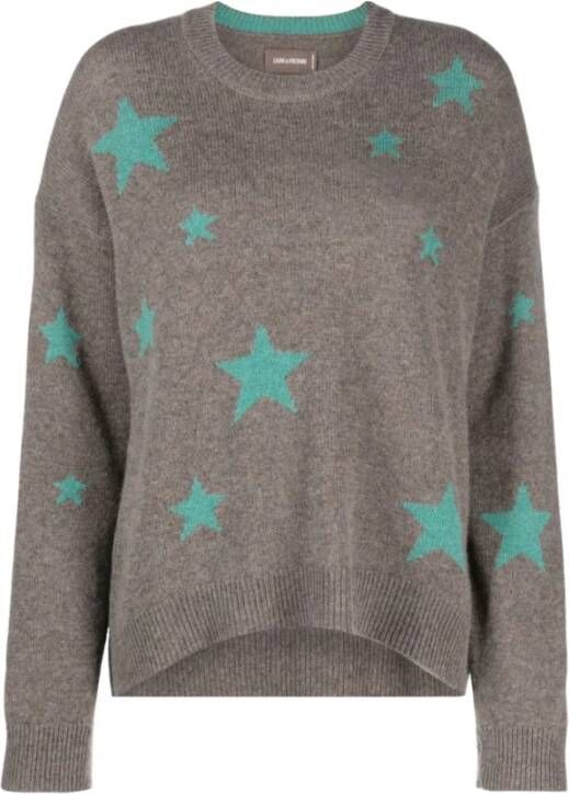 Zadig & Voltaire Round-neck Knitwear Grijs Dames