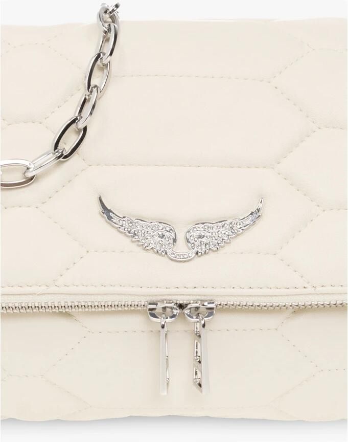 Zadig & Voltaire Crossbody bags Rocky XL Mat Scale in crème - Foto 6