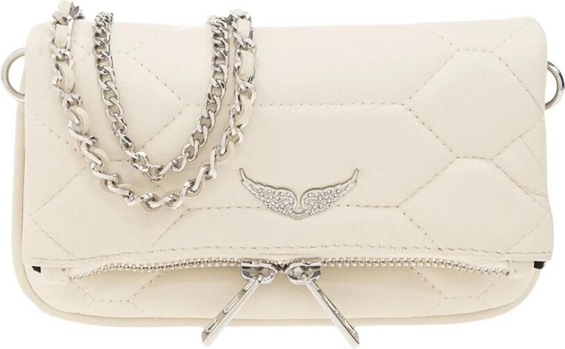 Zadig & Voltaire Rock Nano Tassen met Zilveren Hardware Beige Dames - Foto 12