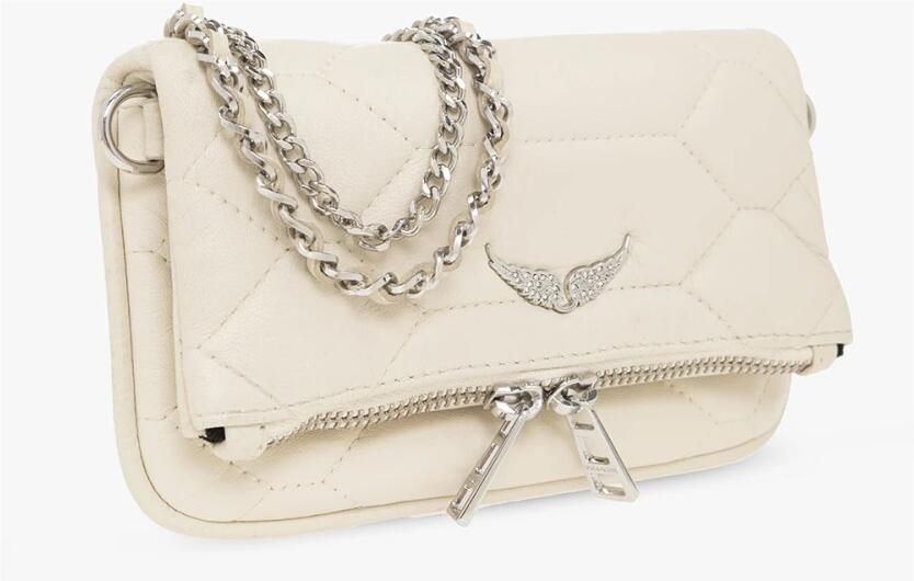 Zadig & Voltaire Rock Nano Tassen met Zilveren Hardware Beige Dames - Foto 11