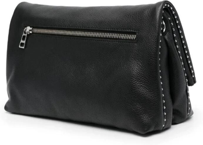 Zadig & Voltaire Shoppers Rocky Crossbody Bag In Black Grained Leather in zwart - Foto 3