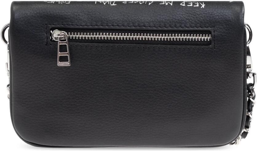 Zadig & Voltaire Graffiti Crossbody Leren Tas Zwart Black Dames - Foto 5