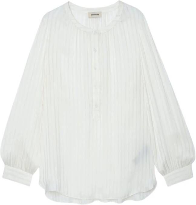 Zadig & Voltaire Verhoog je elegantie met Judo Kleur Shirt White Dames