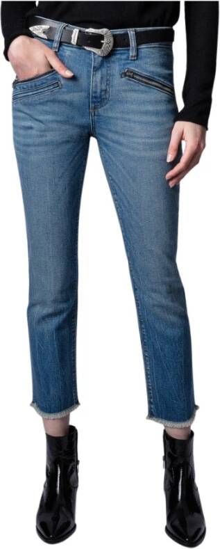 Zadig & Voltaire Slim-fit Jeans Blauw Dames