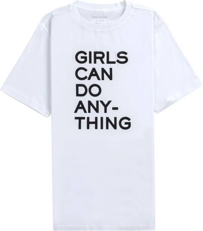 Zadig & Voltaire Witte T-shirts en Polos Bella White Dames