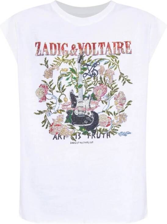 Zadig&Voltaire Tanktop met print Wit
