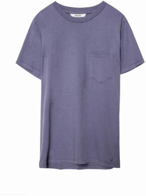 Zadig & Voltaire Toma bis t-shirt Purple Heren