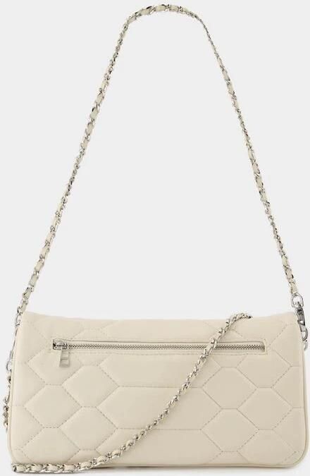 Zadig & Voltaire Hobo bags Rock Xl Mat Scale Crossbody Leather White in grijs - Foto 2