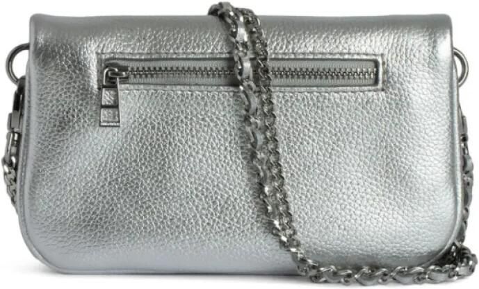 Zadig & Voltaire Zilver Metallic Nano Rock Clutch Tas Gray Dames - Foto 3