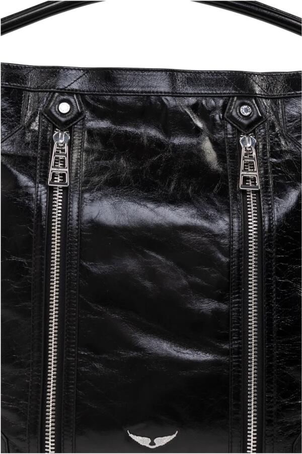 Zadig & Voltaire Hobo bags Sunny Hobo Vintage Patent in zwart - Foto 7
