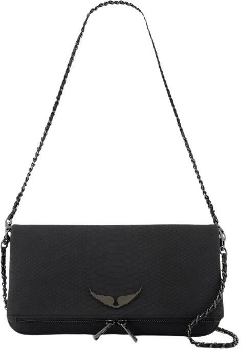 Zadig & Voltaire Rock Soft Savage Zwarte Tas Black Dames - Foto 5