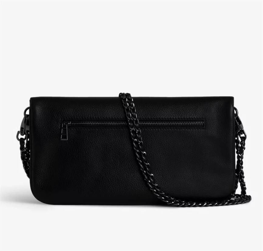 Zadig & Voltaire Zwarte leren handtas met reliëfvleugels Black Dames - Foto 2
