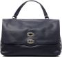 Zanellato Blauwe Leren Grote Postina Schoudertas Blauw Dames - Thumbnail 1