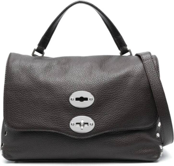 Zanellato Bruine Leren Tote Tas met Zilveren Hardware Brown Dames