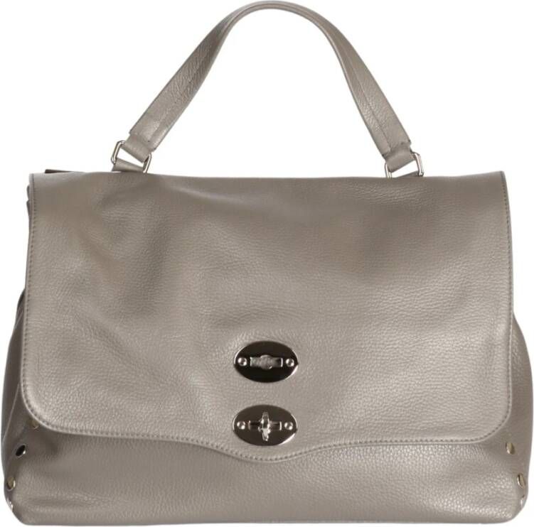 Zanellato Leren schoudertas voor dames Girello Gray Dames