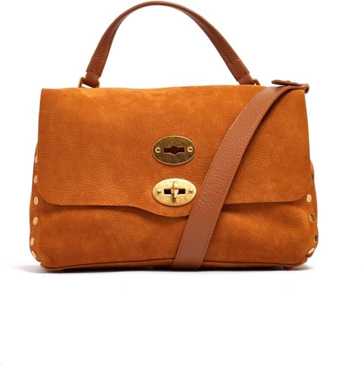 Zanellato Jones Baby Tas Twist-Lock Sluiting Brown Dames