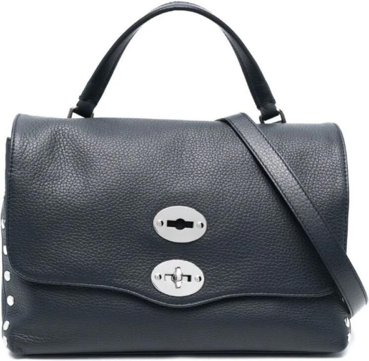 Zanellato Blauwe Leren Handtas Elegant en veelzijdig Blue Dames