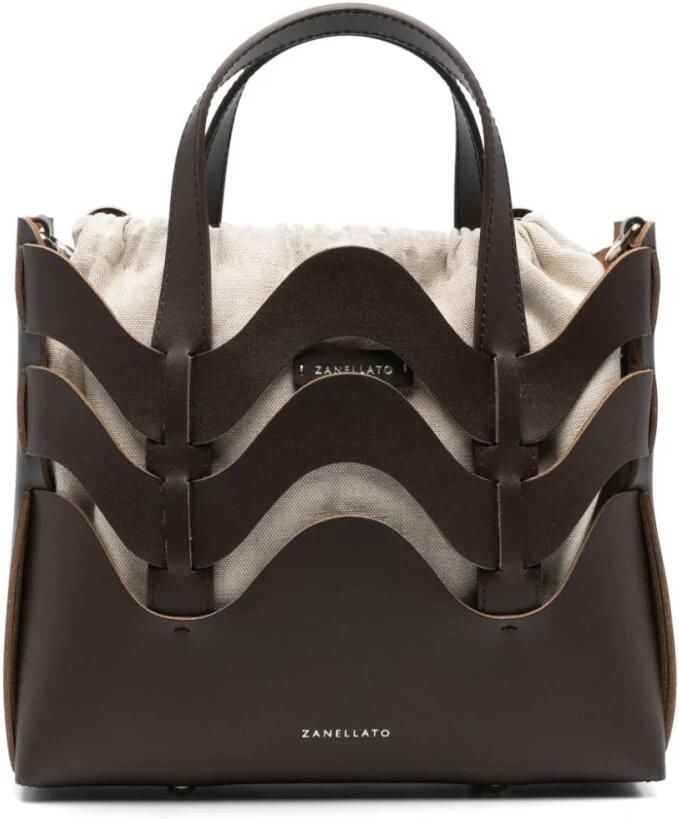 Zanellato Dune Amar Medium Tote Bag Brown Dames