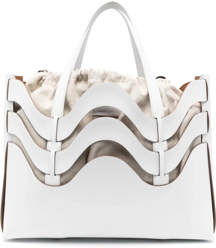 Zanellato Dune Amar Medium Tote Bag White Dames - Foto 4