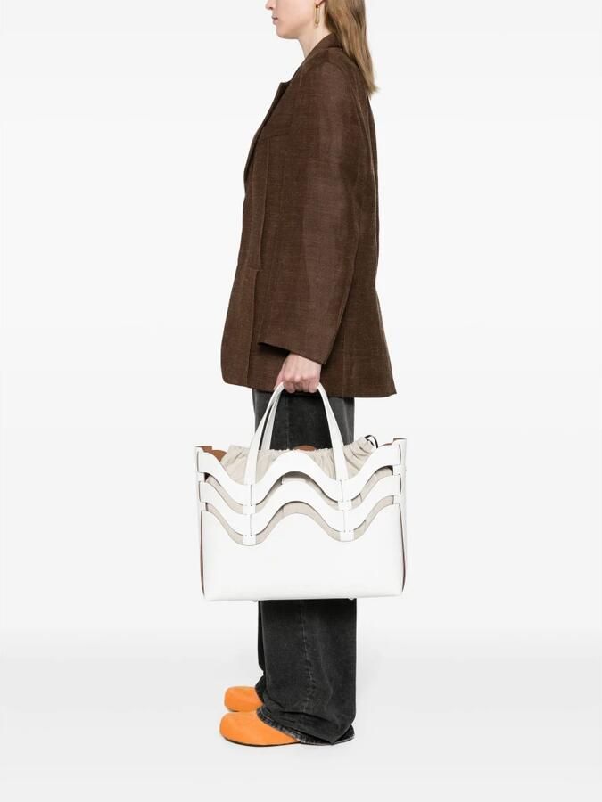 Zanellato Dune Amar Medium Tote Bag White Dames - Foto 2
