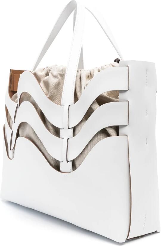 Zanellato Dune Amar Medium Tote Bag White Dames - Foto 3
