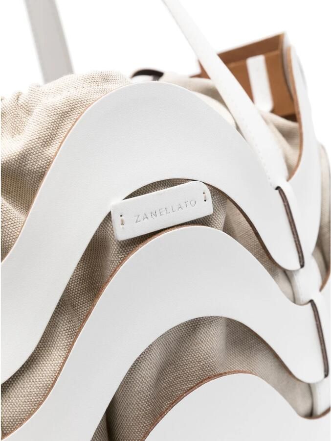 Zanellato Dune Amar Medium Tote Bag White Dames