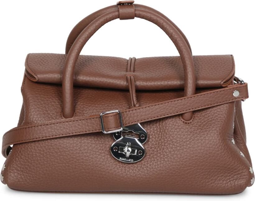 Zanellato Hobo bags Dotta Centauro Small Grained Leather Handbag in bruin - Foto 6