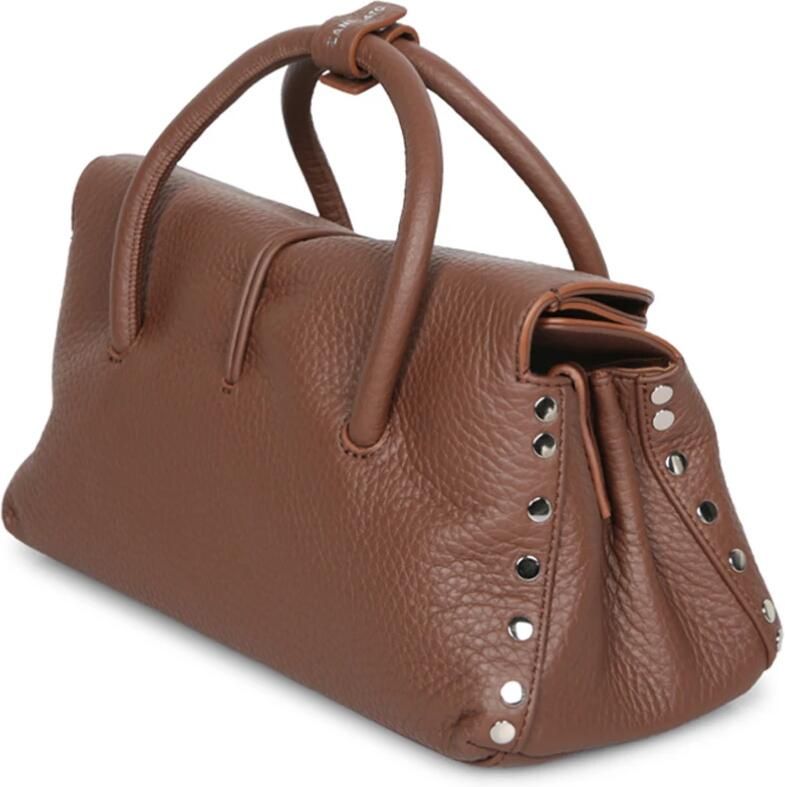 Zanellato Hobo bags Dotta Centauro Small Grained Leather Handbag in bruin - Foto 4