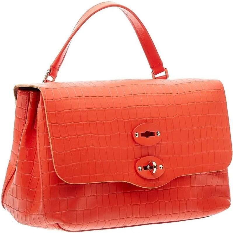Zanellato Crossbody bags Postina S Croco Leather Bag in rood - Foto 3