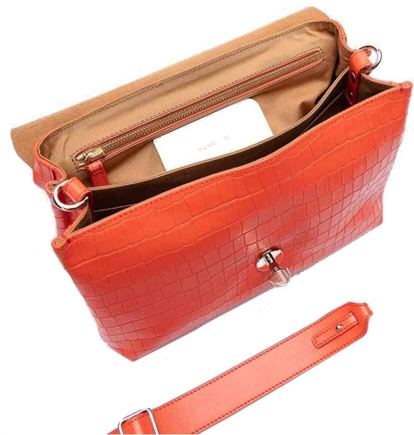 Zanellato Crossbody bags Postina S Croco Leather Bag in rood - Foto 2