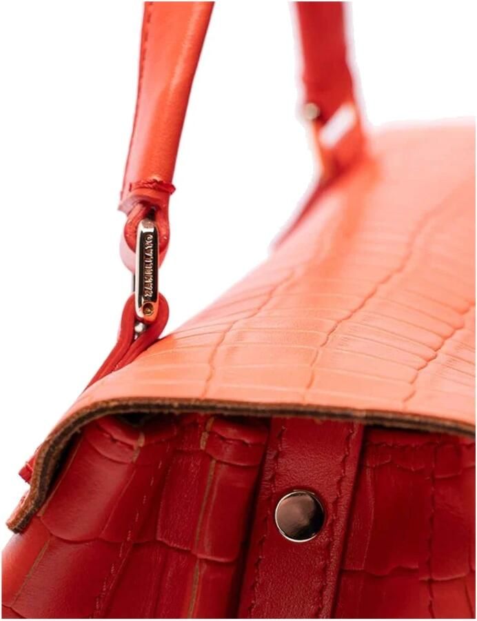 Zanellato Crossbody bags Postina S Croco Leather Bag in rood - Foto 4