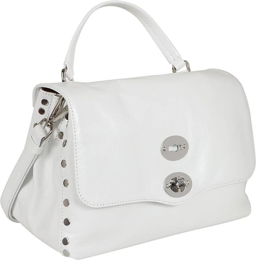 Zanellato Witte Leren Schoudertas met Studs White Dames - Foto 2