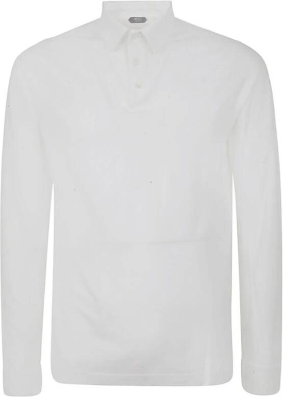 Zanone Polo Basic pullover shirt White Heren