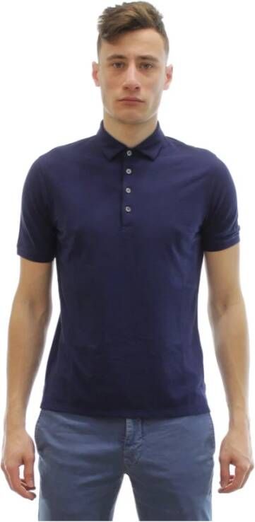 Zanone Polo Shirt Blauw Heren