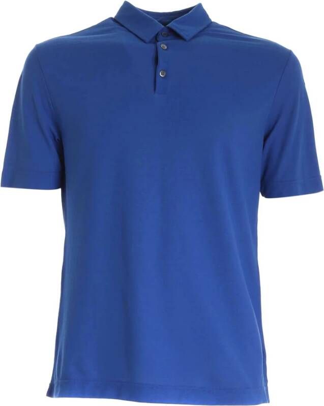 Zanone Polo Shirt Blauw Heren