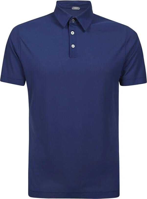 Zanone Polo Shirt Blauw Heren